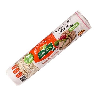 Biscoito de Arroz Mini Sem Glúten Vegano Kodilar 80g (Natural Life)