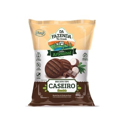 Biscoito de Chocolate - Tipo Caseiro 100g (Biosoft)