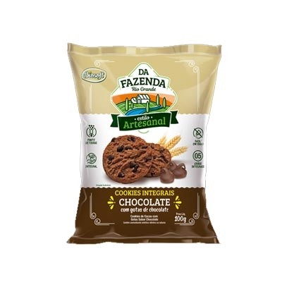 Cookies Integrais Chocolate com Gotas - Estilo Artesanal 100g (Biosoft)