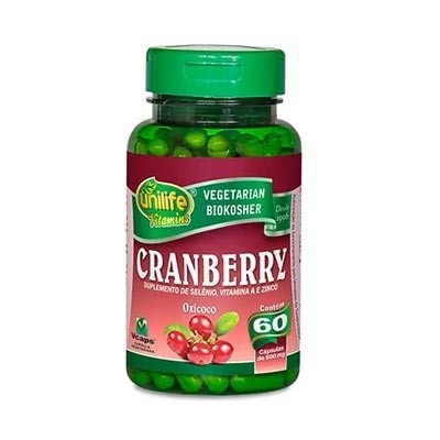 Cranberry 500mg - 60 Cápsulas (Unilife)