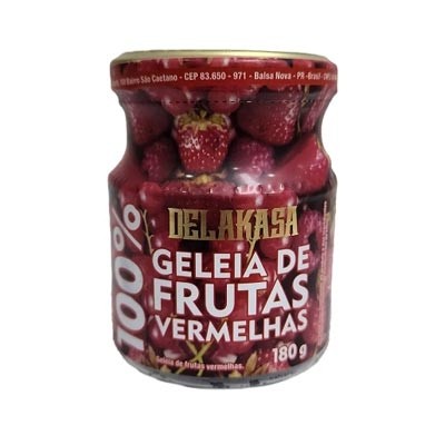 Geleia de Frutas Vermelhas 180g (Delakasa) - Estação dos Grãos