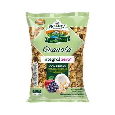 Granola Integral com Frutas Zero 230g (Biosoft)