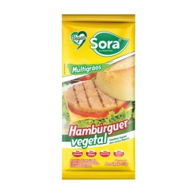 Hambúrguer Vegetal Proteína de Soja Branca 110g (Sora) - Estação dos Grãos