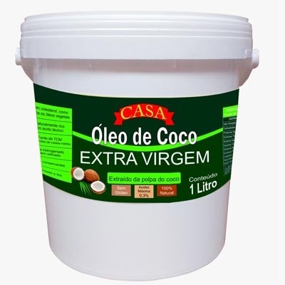 Óleo de Coco Extra Virgem 1L (Casa)