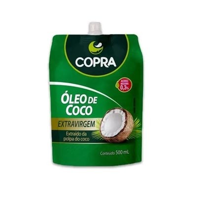 Óleo de Coco Pouch Extra Virgem - 500ml (Copra)