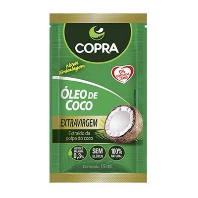 Óleo De Coco Extra Virgem - Sachê 15ml (Copra)
