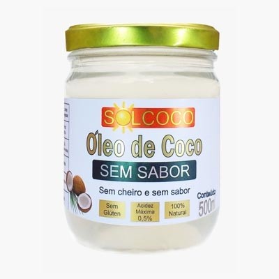 Óleo de Coco Sem Sabor 500ml (Solcoco)