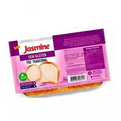 Pão Tradicional Fatiado Sem Glúten 350g (Jasmine)