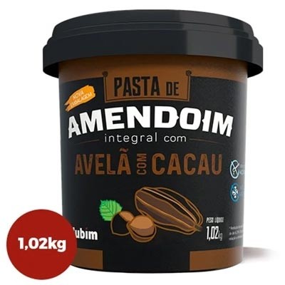 Pasta de Amendoim Integral com Avelã e Cacau - 1.02kg (Mandubim)