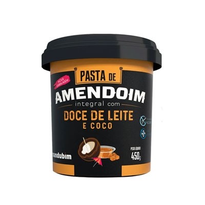 Pasta de Amendoim Integral com Doce de Leite e Coco 450g (Mandubim)