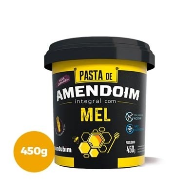 Pasta de Amendoim integral com Mel 450g (Mandubim)