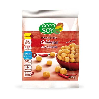 Snack de Soja Calabresa com Pimenta - Good Soy