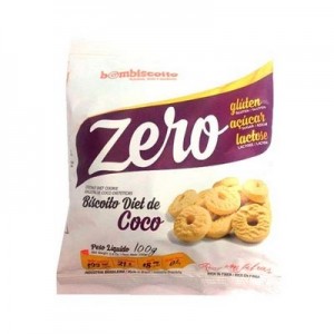 Biscoito sem Adição de Açúcar - Sabor Coco - 100g (Bombiscoito)