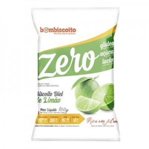 Biscoito sem Adição de Açúcar - Sabor Limão - 100g (Bombiscoito)