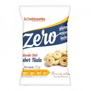 Biscoito sem Adição de Açúcar - Sabor Nata - 100g (Bombiscoito)