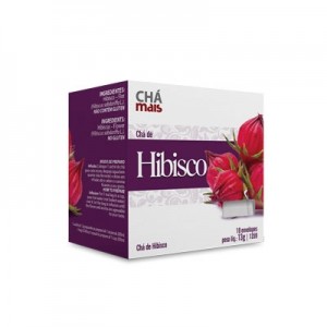 Chá de Hibisco 10 sachês (CháMais) - Estação dos Grãos