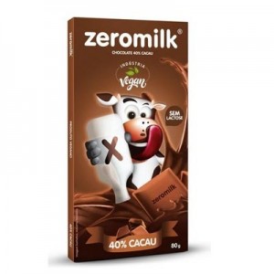 Chocolate Zeromilk 40% Puro 80g (Tudo Zero Leite)