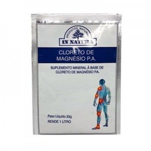 Cloreto de Magnésio P.A. sachê - 33g (In Natura)