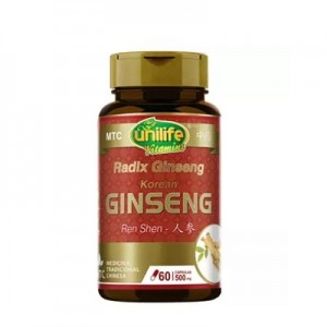 Ginseng (Ren Shen) 500mg - 60 Cápsulas - MTC (Unilife)