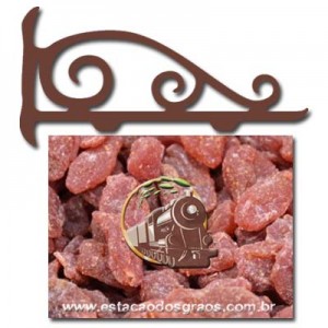 Morango Glaceado Desidratado (Granel - Preço/100g)