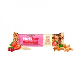 Nutsbar - Barra de Castanhas, Amendoim e Frutas com cobertura de Chocolate Branco 25g (Banana Brasil)