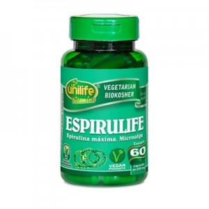Spirulina Espirulife 500mg - 60 Cápsulas (Unilife)