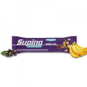 Barra de Frutas Supino Banana e Açaí Zero Açúcar 25g (Banana Brasil)