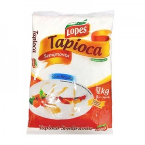 Tapioca - Goma de Mandioca Hidratada 1kg (Lopes) 