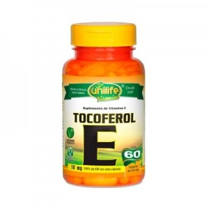 Vitamina E - Tocoferol 10mg - 60 Cápsulas (Unilife)