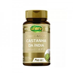 Castanha da Índia (Suo Luo Zi) 400mg - 60 Cápsulas - MTC (Unilife)