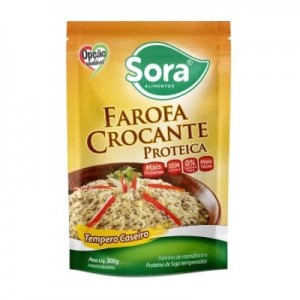 Farofa Crocante Proteica Tempero Caseiro 300g (Sora)